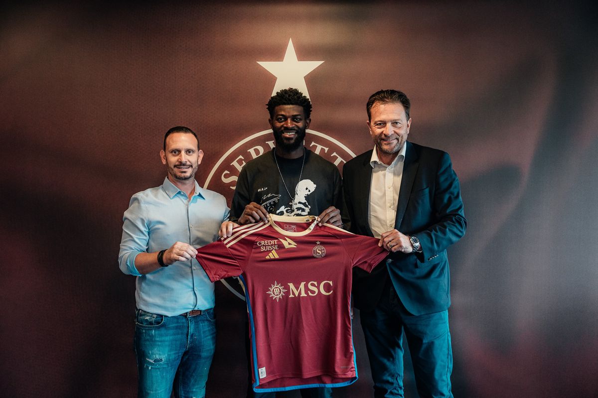 Jérôme Onguéné a été présenté vendredi par le Servette FC.