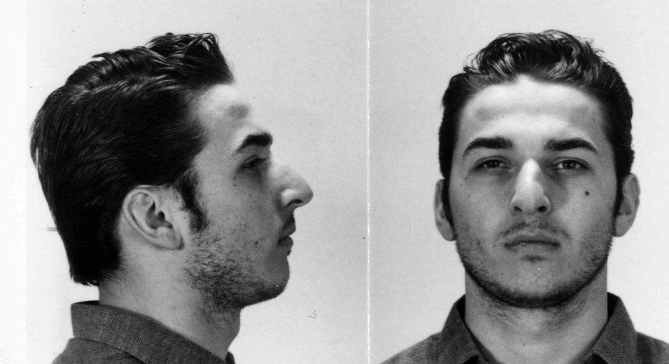 Das Polizeifoto des gesuchten Posträubers Domenico Silano nach dem Überfall. Der damals 24-Jährige wurde ein Jahr nach der Tat in Miami (USA) aufgespürt und verhaftet. 