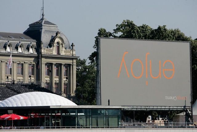 Als Salt noch Orange hiess: Das Orange Cinema auf der Grossen Schanze im letzten Sommer.