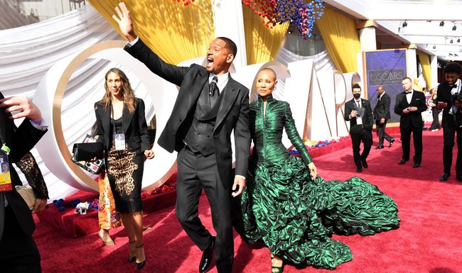 Will Smith et Jada Pinkett Smith sur le tapis rouge des Oscars, le 27 mars dernier.