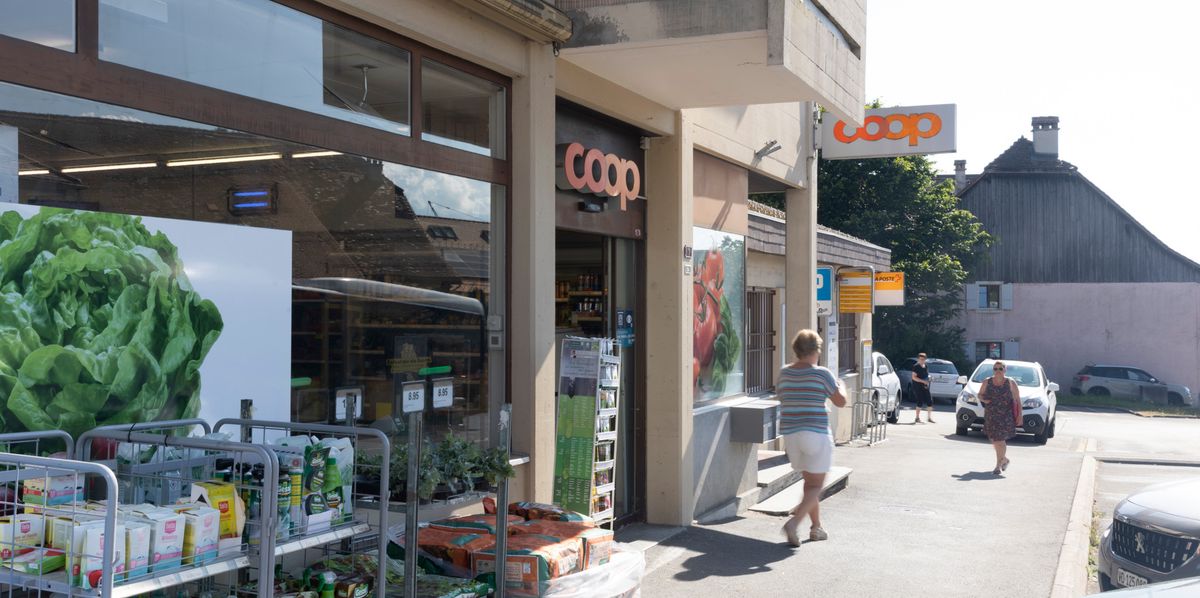 Thierrens , le 6 août 2024. Le magasin coop . (c/Odile Meylan 24heures).