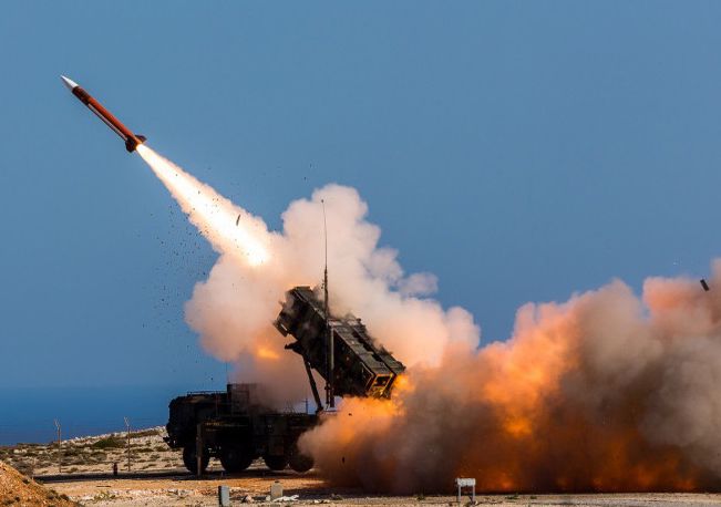 Un missile Patriot lancé depuis la Crête (2023).