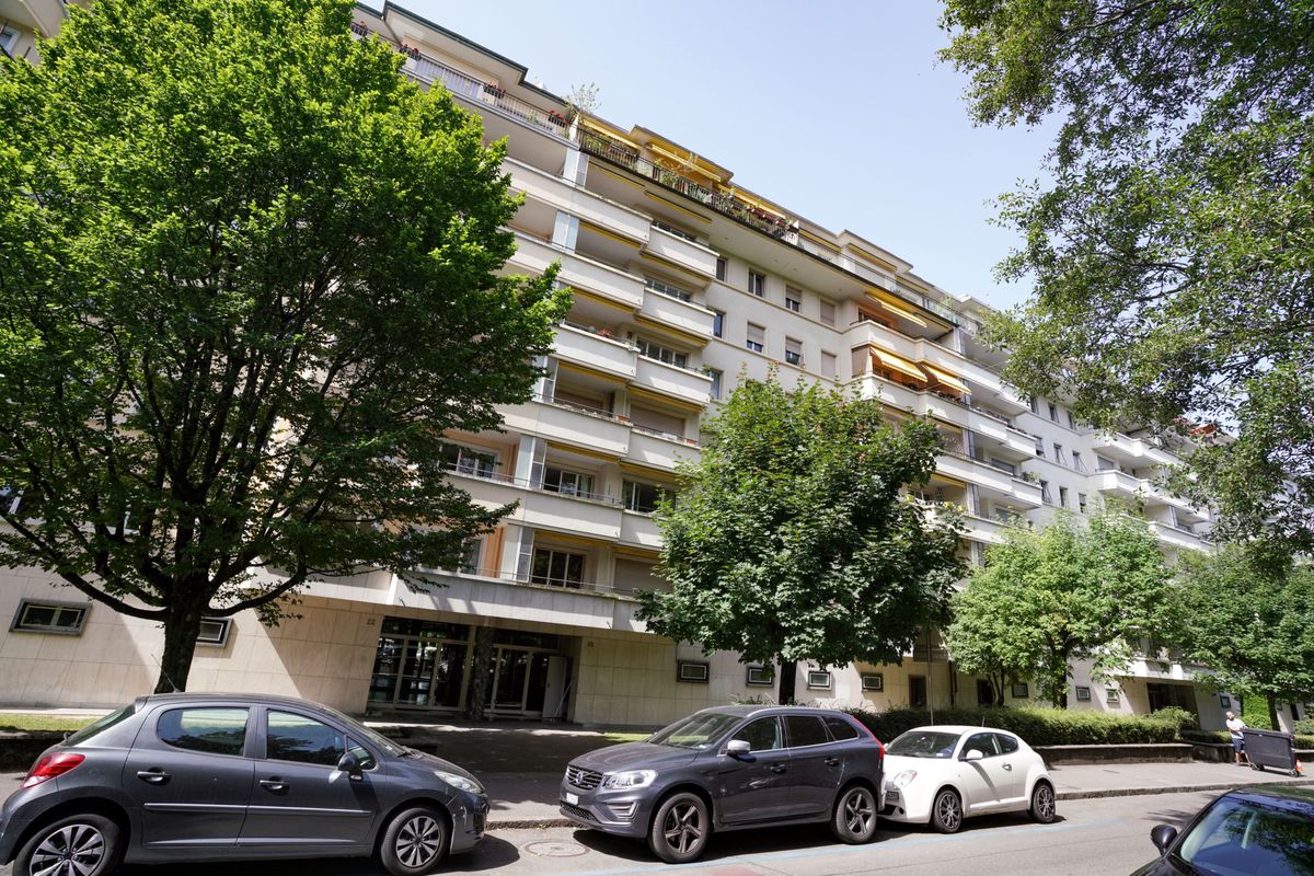 Genève, le 17/06/2022 - Enquête sur les arnaques immobilières : Avenue Peschier 20. Photo LUCIEN FORTUNATI