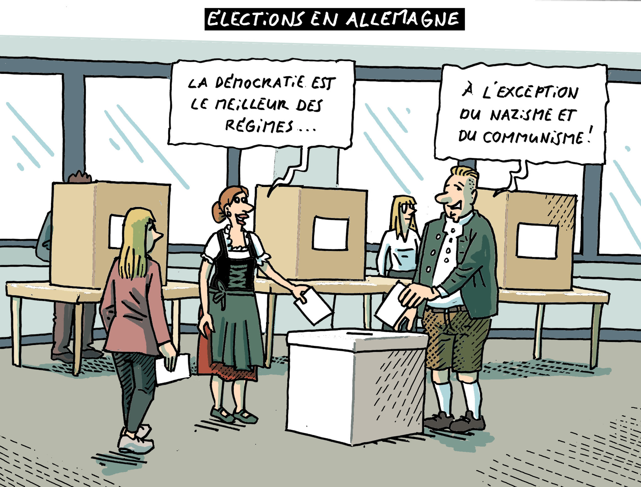 Dessin du 22 septembre: Élections en Allemagne