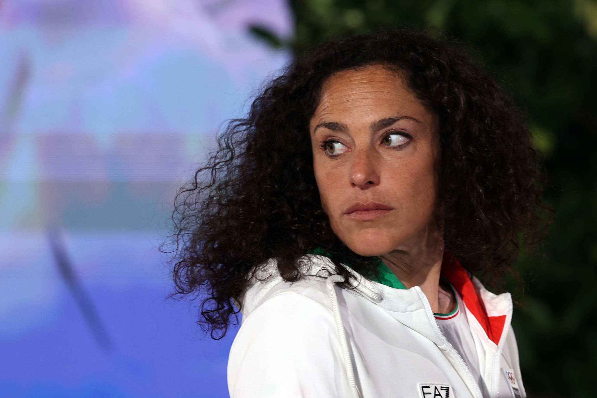 Federica Brignone bei der Zeremonie der Fahnenrückgabe der italienischen Olympioniken an Präsident Mattarella im Quirinalspalast, Rom 2026.