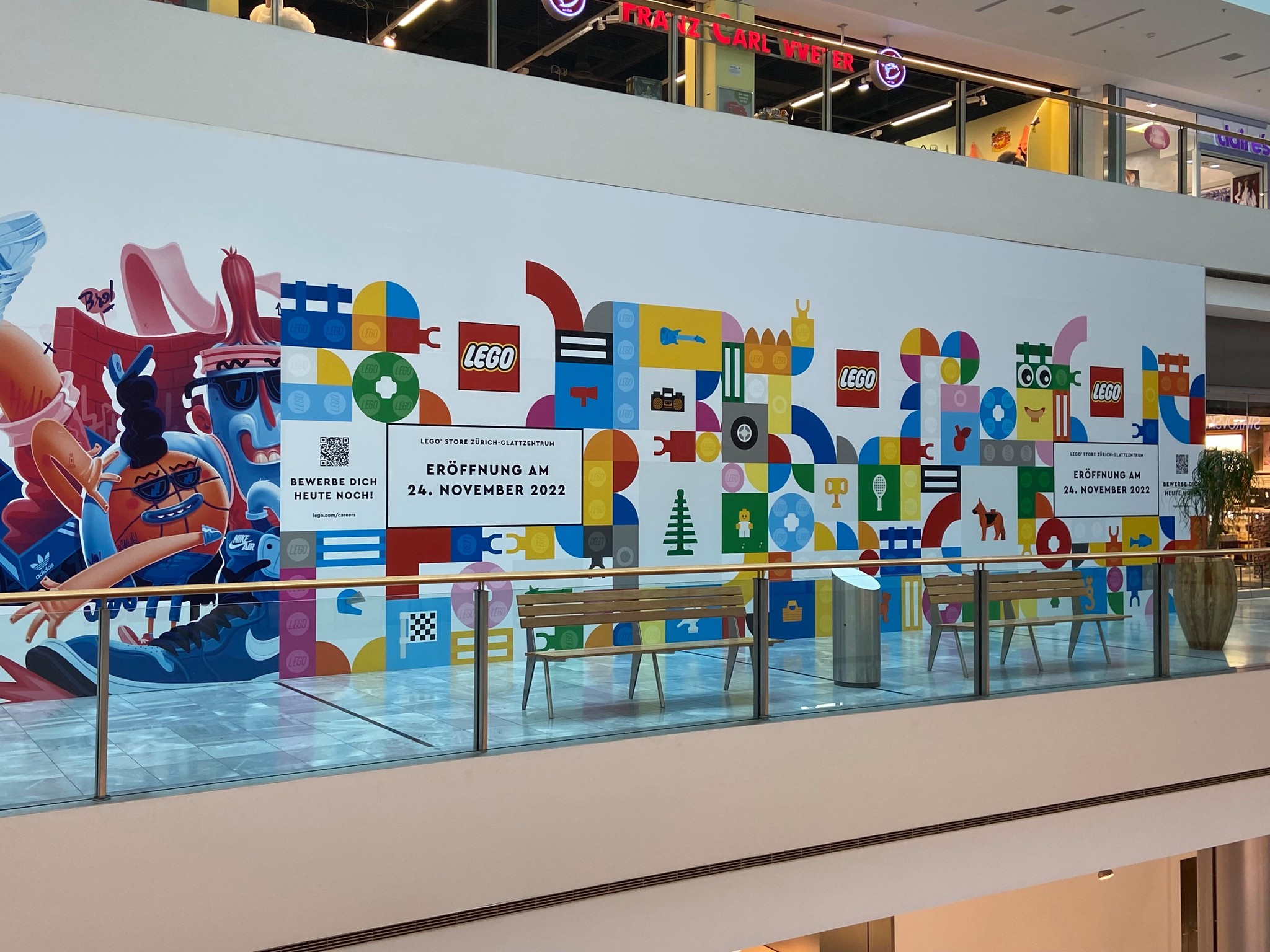Der erste Lego-Store der Schweiz öffnet am 24. November im Glattzentrum  seine Türen.