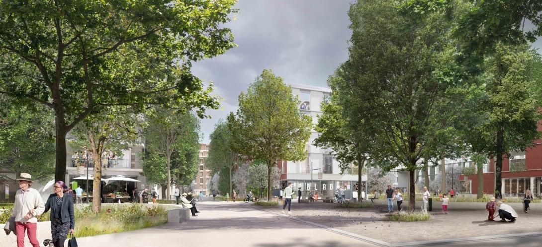 Les rez-de-chaussée du nouveau quartier devront amener de la vie.