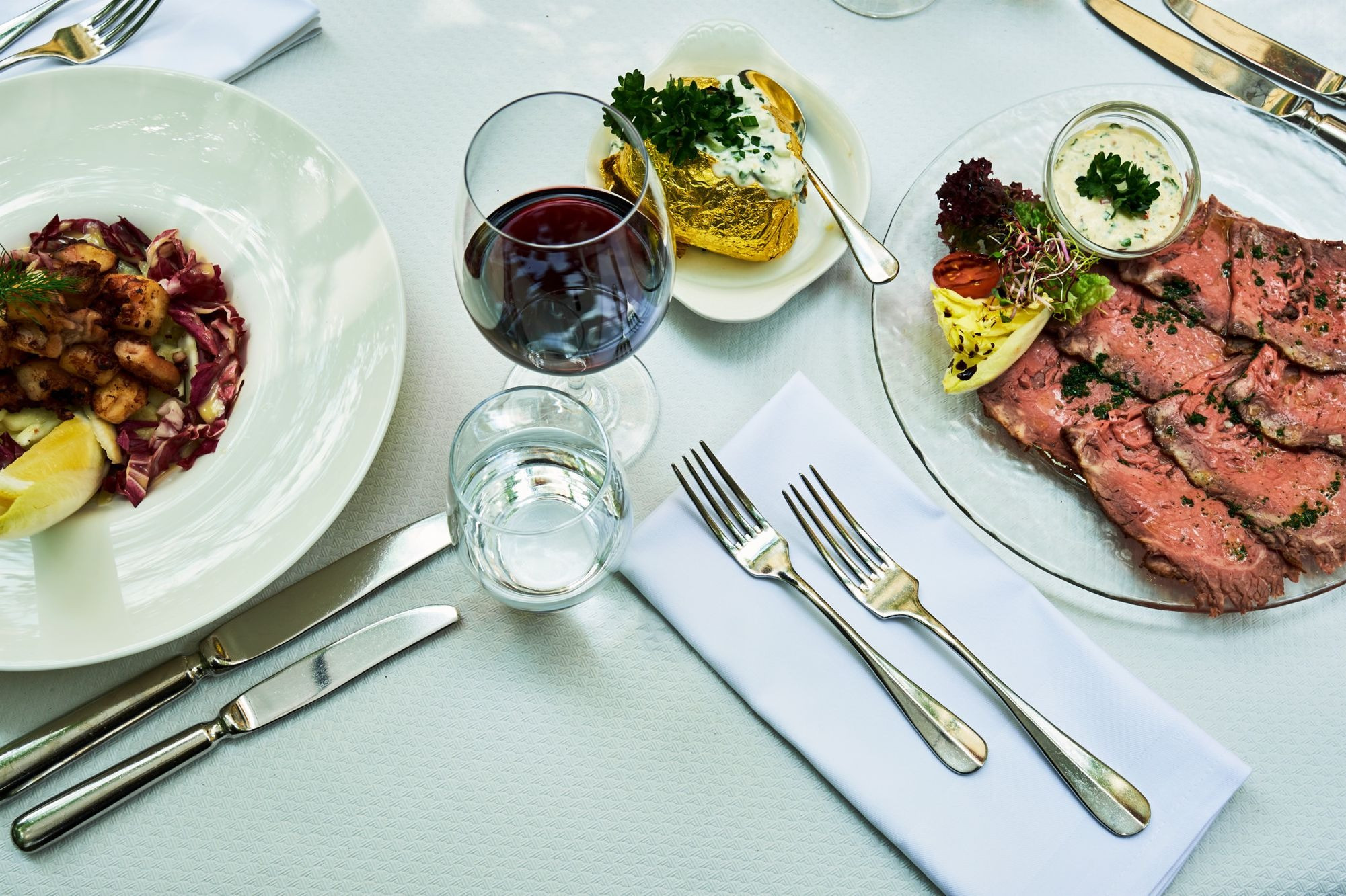 Die Terrasse im Restaurant Kreis 6 ist ein wahrer Rückzugsort.