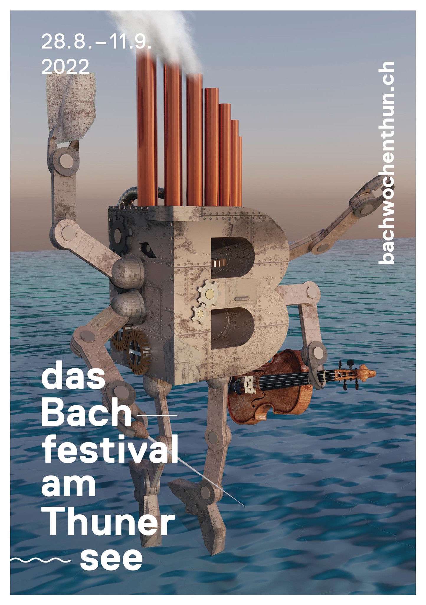 Das Siegerplakat beim Jungdesigner-Wettbewerb der Bachwochen.