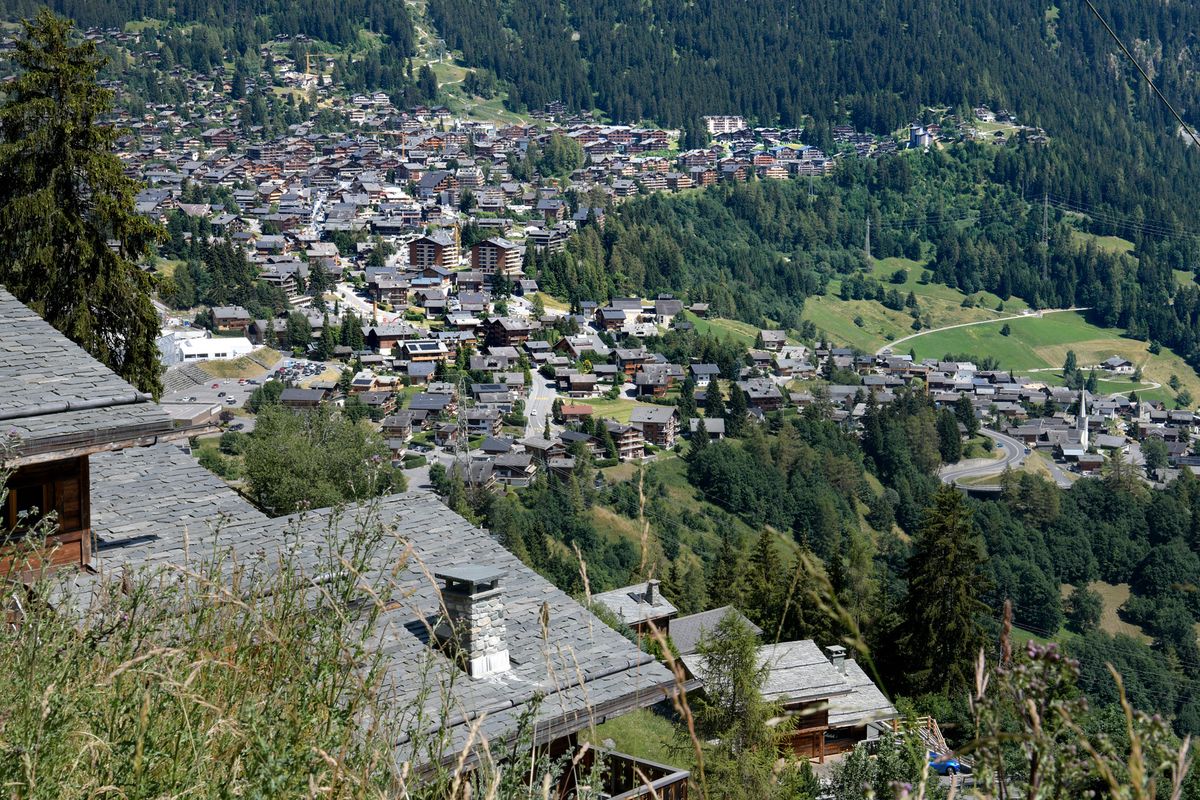 Verbier, le 11 juillet 2023. Vue générale sur le centre de Verbier. 24HEURES/Chantal Dervey
