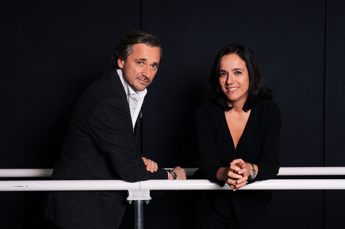 Grégoire Courtine et Jocelyne Bloch dans le bien nommé «laboratoire de la marche» du CHUV.