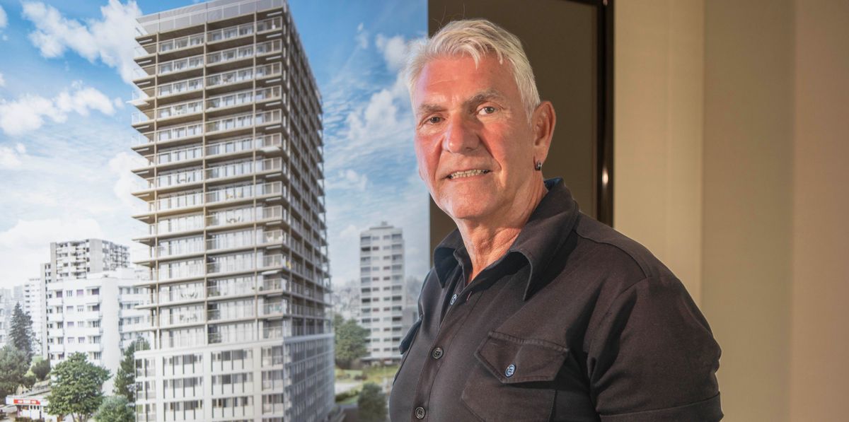Le promoteur immobilier Claude-Alain Thomann est en train de construire le plus haut immeuble d’habitation du canton de Fribourg.