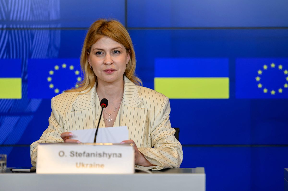 «Ein wahrhaft historischer Tag»: Die stellvertretende Ministerpräsidentin und EU-Ministerin ihres Landes, Olga Stefanischyna, feierte am Dienstag einen Erfolg für die Ukraine. 