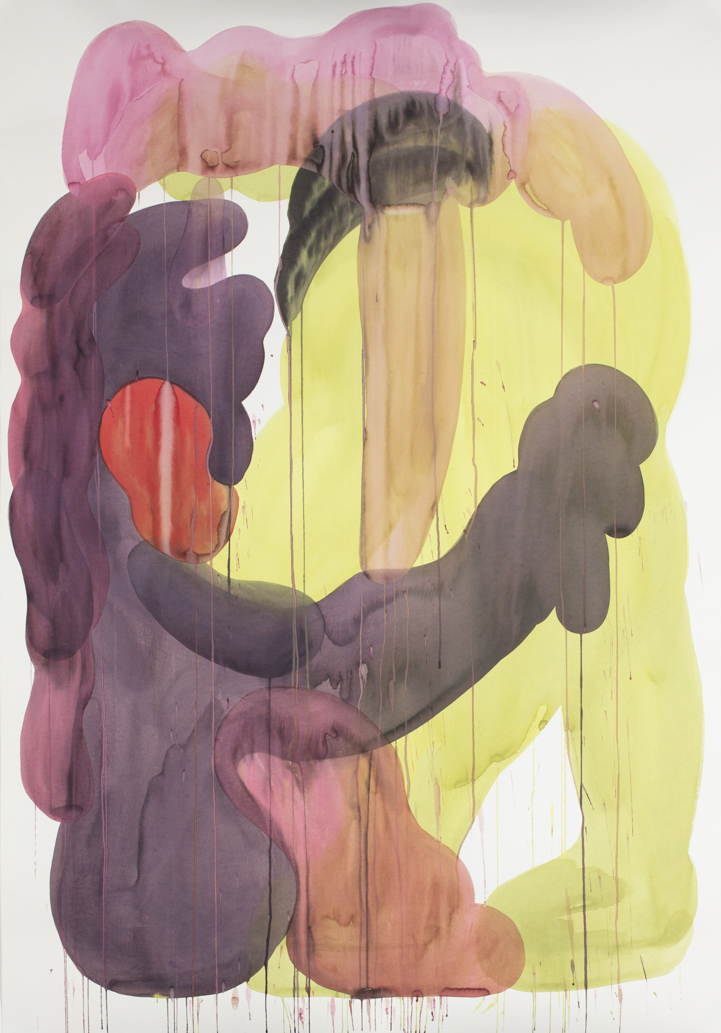 «Titane», aquarelle sur papier, 2020. La peinture figure sur l’affiche de l’exposition.