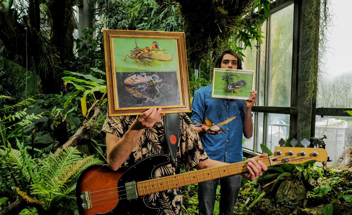 Genève 05/04/2024 Au Jardin Botanique le groupe de musique genevois, The Threehoppers.