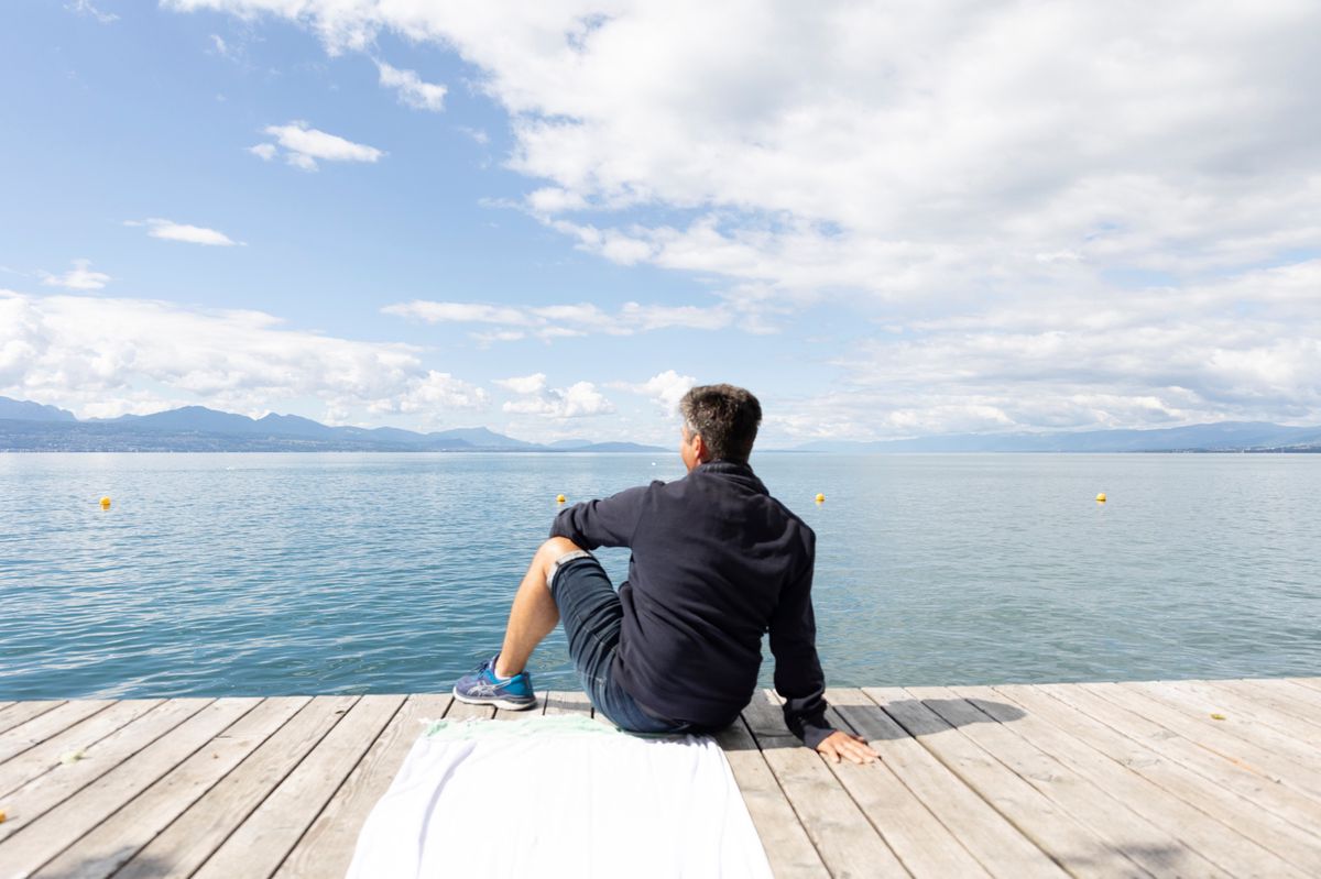 Après un dimanche automnal, on supportait encore un petit pull ce lundi 7 août, comme ici à la Jetée de la Compagnie.