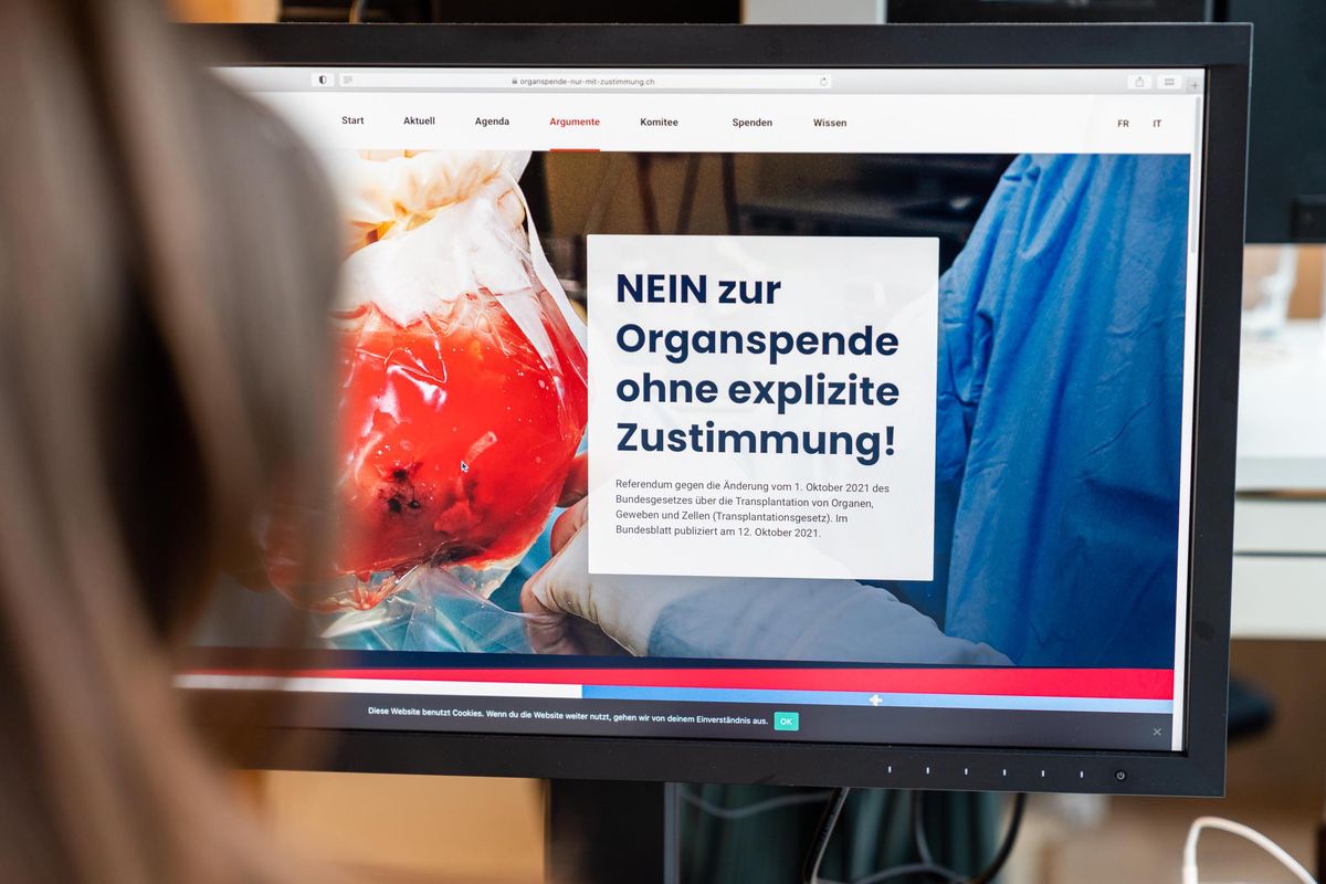 Das Referendumskomitee ist der Meinung, dass die Widerspruchslösung die Grundrechte angreift. 