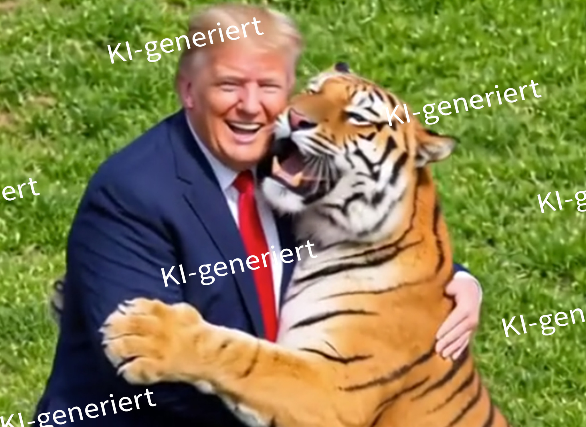 Streit um Bilder: Trump verbreitet KI-Video von tödlichem Tiger-Angriff – Angehörige entsetzt