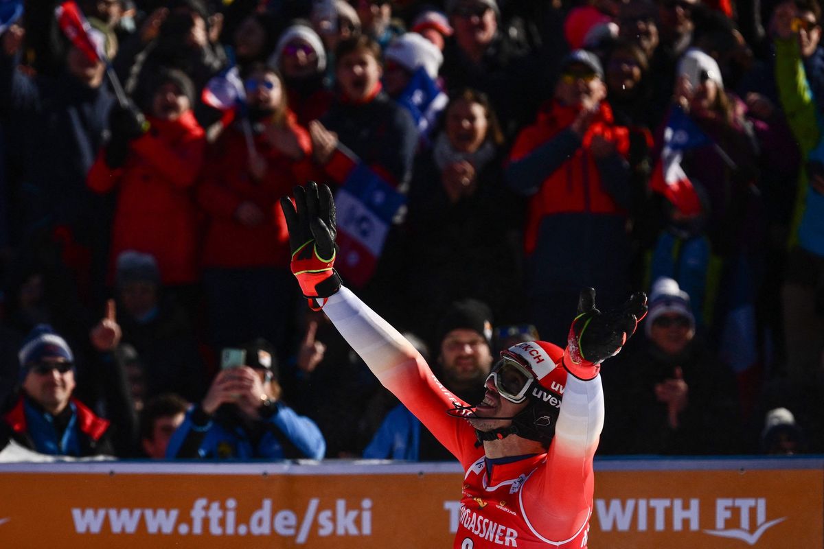Ramon Zenhäusern peut laisser éclater sa joie, il était le plus fort à Chamonix.