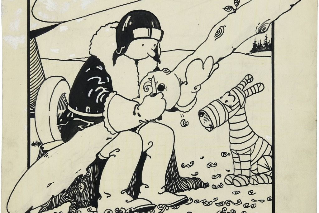Le premier dessin de Tintin négocié à 1'125'000 dollars