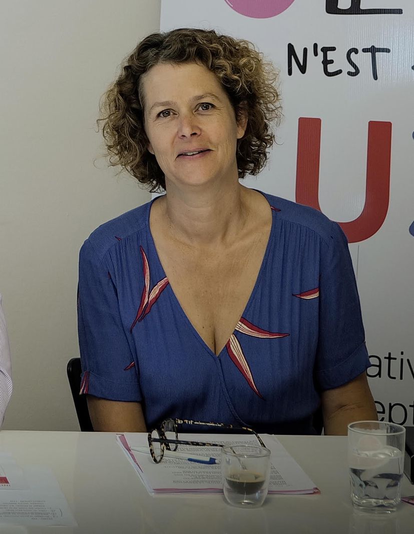 Genève, le 16 août 2023.  Rue des Voisins, siège du PS. Pour les Socialistes, la contraception est un véritable enjeu de santé publique et il est urgent d’agir pour chacune et chacun puisse y avoir accès. C’est pourquoi le PS a décidé de lancer une initiative législative cantonale pour une contraception gratuite. Ce mercredi lors de la conférence de presse avec: Laurence Fehlmann Rielle, Conseillère nationale, Thomas Wenger, Député, président du PS genevois et Joëlle Bertossa, Conseillère municipale VdG, coprésidente PSVG.