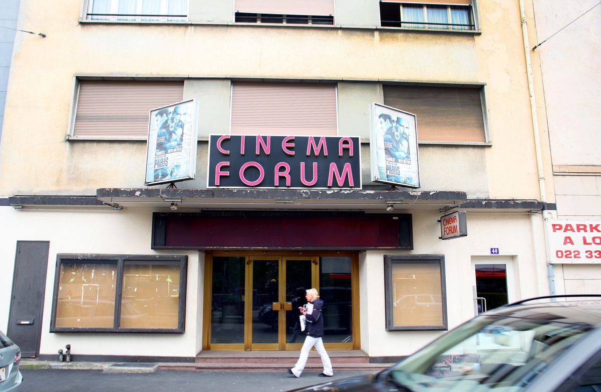 Geneve, le 29 avril 2013, rue de geneve, le cinema 'Forum', a Chene-Bourg.
©pascal frautschi