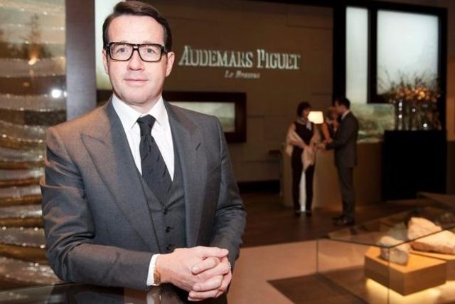 François-Henry Bennahmias, patron d'Audemars-Piguet, mardi lors du Salon international de la Haute Horlogerie en 2013.