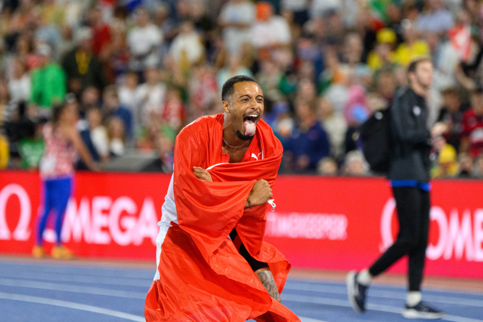 14.08.2026; Birmingham; Leichtathletik - European Athletics Championships Birmingham 2026; Timothe Mumenthaler (SUI) (Sven Beyrich/freshfocus) 
--------------------------------------------
ACHTUNG REDAKTIONEN: KEINE ABONNEMENTS, ES GELTEN DIE PREISEMPFEHLUNGEN DES SAB - MANDATORY CREDIT, EDITORIAL USE ONLY, NO SALES, NO ARCHIVES 
--------------------------------------------