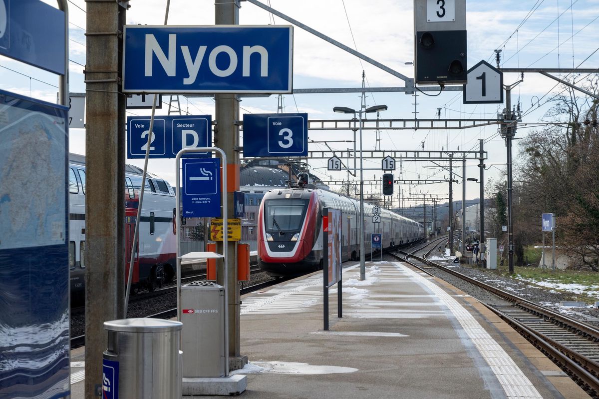 Nyon, le 16 janvier 2024, Des experts en mobilité proposent de créer une ligne de train entre Nyon et Genève par le Pays de Gex, ©Florian Cella/24H