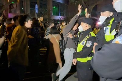 Protestations à Shanghai contre les confinements anti-Covid