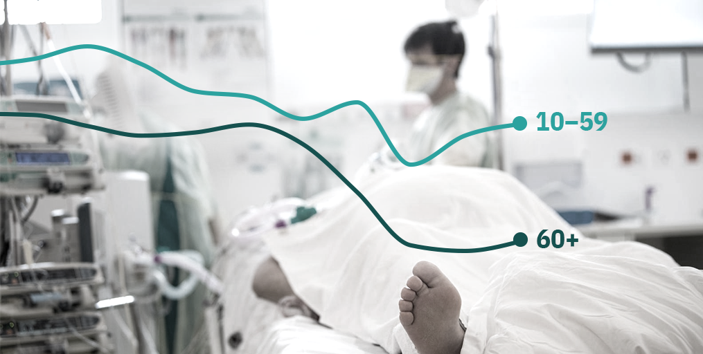 Die Zahl der Geimpften, die wegen Covid hospitalisiert werden müssen steigt: Intensivstation im Spital Lugano.