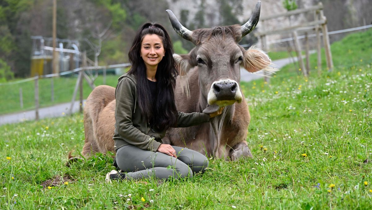 30 avril 2024, Bex. Reportage à Frenières, au sanctuaire pour animaux de Virginia Markus. Photo:  Patrick Martin / 24Heures 