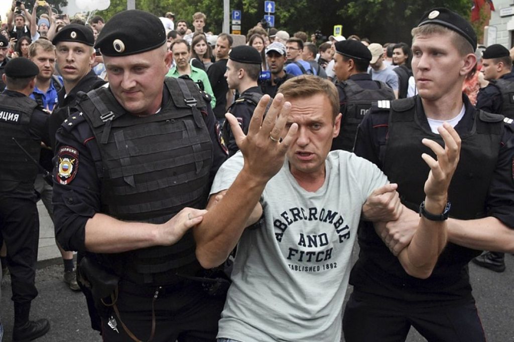 Près de 400 personnes arrêtées, dont Navalny