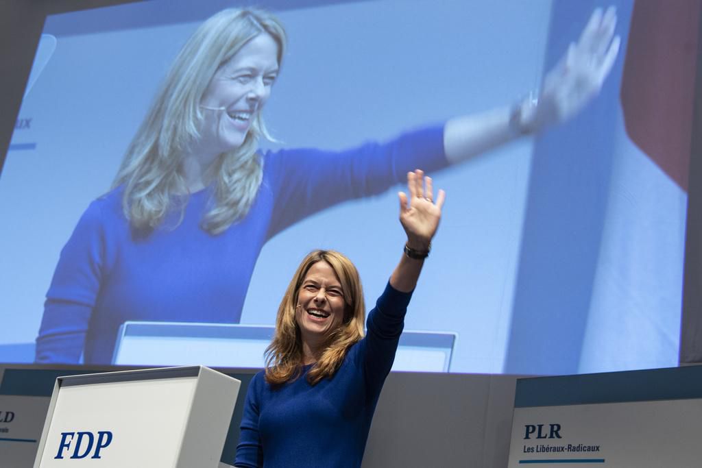 Le discours de départ de Petra Gössi a provoqué un tonnerre d’applaudissements ce samedi à Bienne.