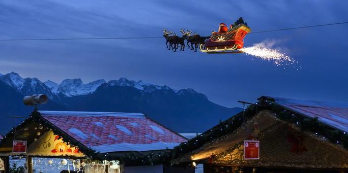 Le marché de Noël de Montreux en 2022.
