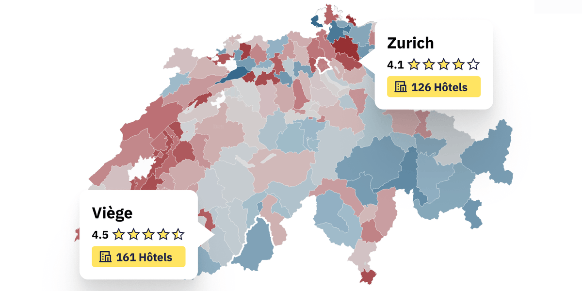 Voici où se trouvent les meilleurs et les pires hôtels de Suisse