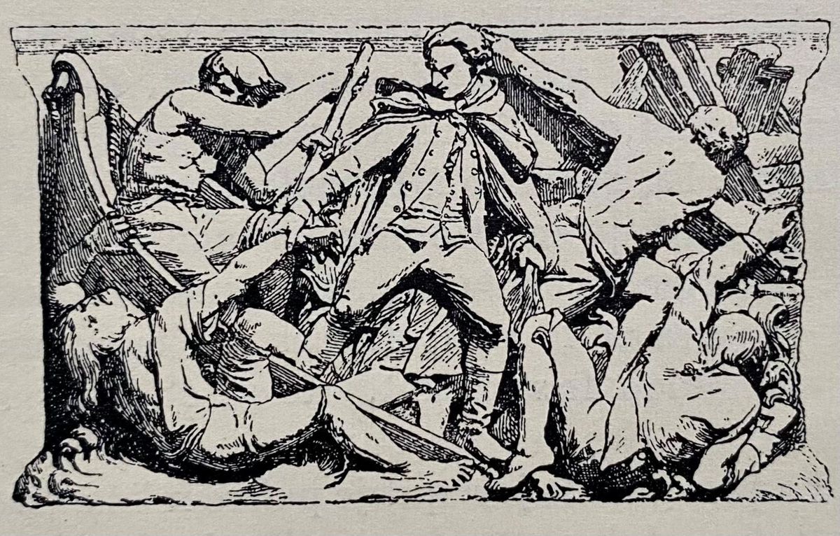 Des bas-reliefs comme une BD historique