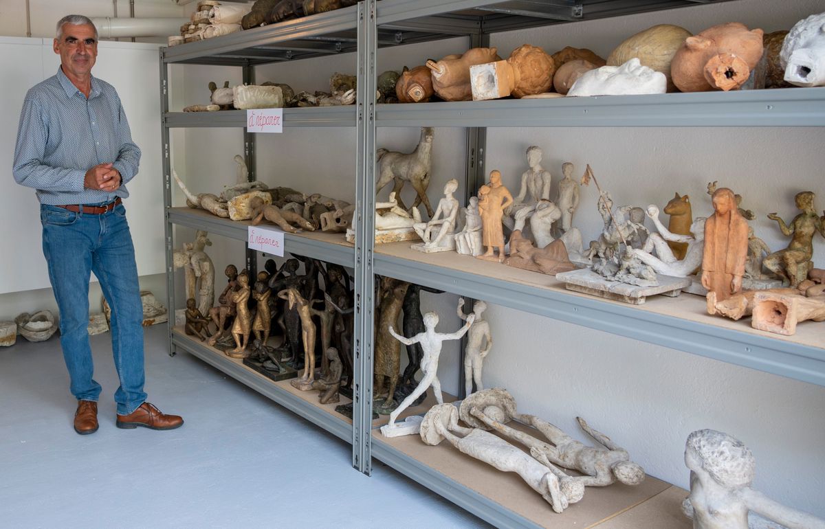 Dans l'antre de la sculptrice Malbine