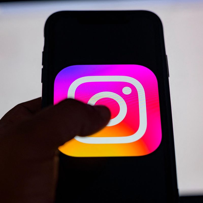 Logo d’Instagram affiché sur un smartphone à Istanbul.