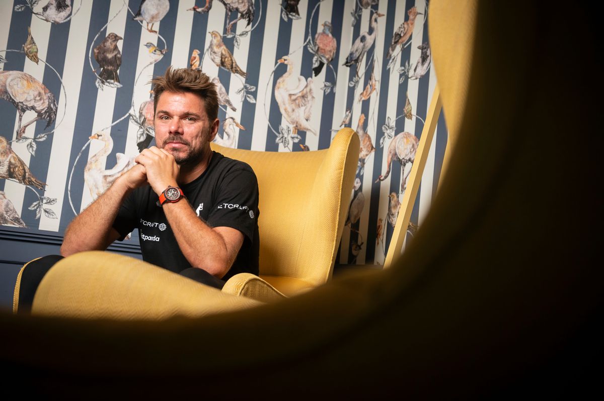 Gstaad, le 12 juillet 2024. Portrait de Stan Wawrinka, joueur de tennis. Photo: Sébastien Anex