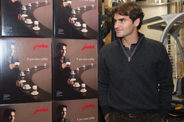 Jura a vendu plus de machines à café en 2013, grâce à Roger Federer?