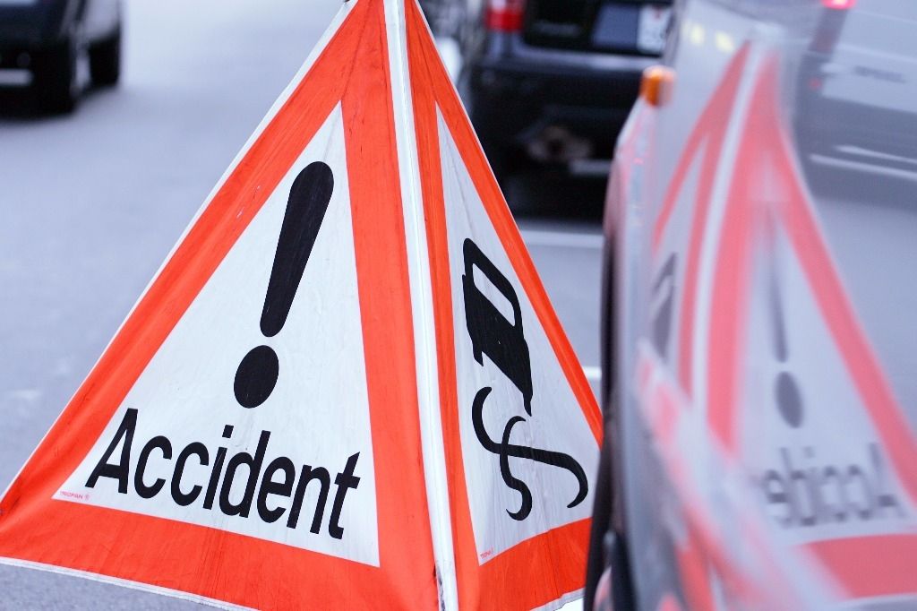 Accident entre un trolleybus et une voiture à la route de Chancy