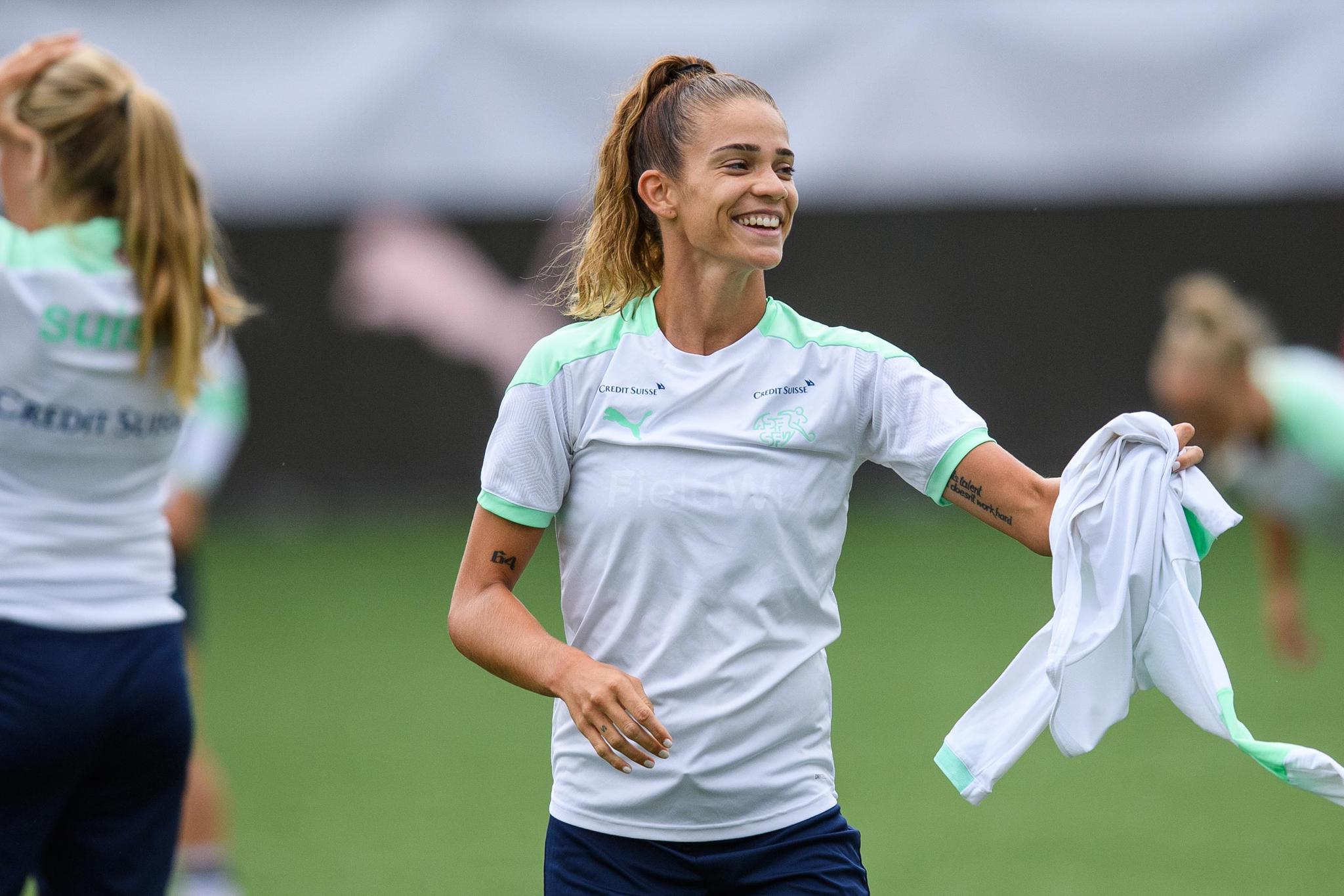 Stefanie Da Eira, die portugiesisch-schweizerische Doppelbürgerin steht vor dem Debüt im Schweizer Nationalteam, am 16.09.2021 in Thun. Foto: Raphael Moser / Tamedia AG