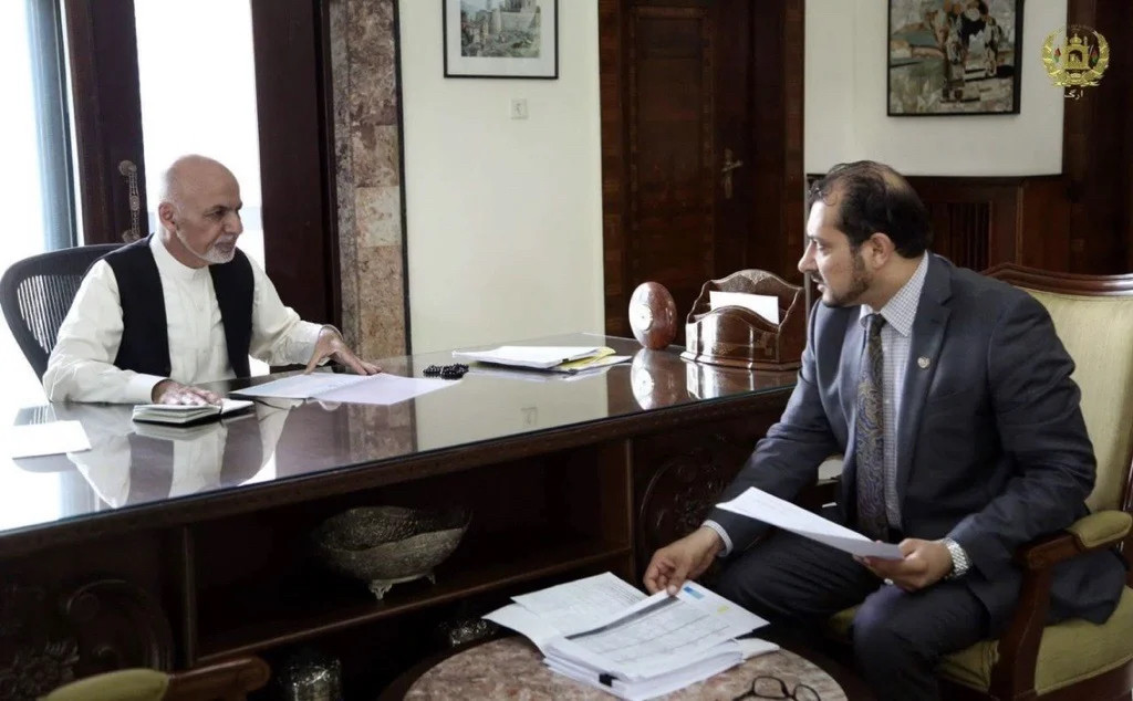 Der Minister und der Präsident: Sadaat (rechts) mit Aschraf Ghani.