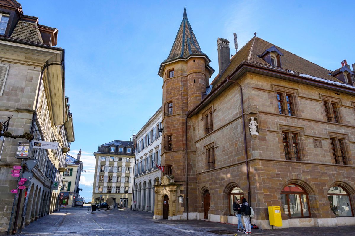 26 janvier 2021         Morges   Grand-Rue       Hôtel de Ville   PHOTO: PATRICK MARTIN  24 HEURES