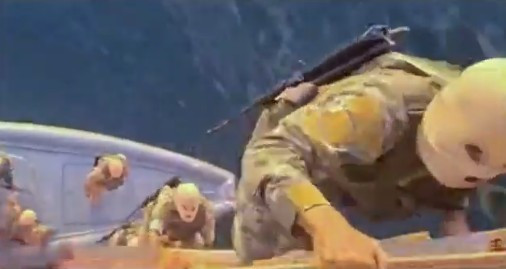 Strasse von Hormuz: Propagandavideo zeigt wie iranische Armee ein Containerschiff entert