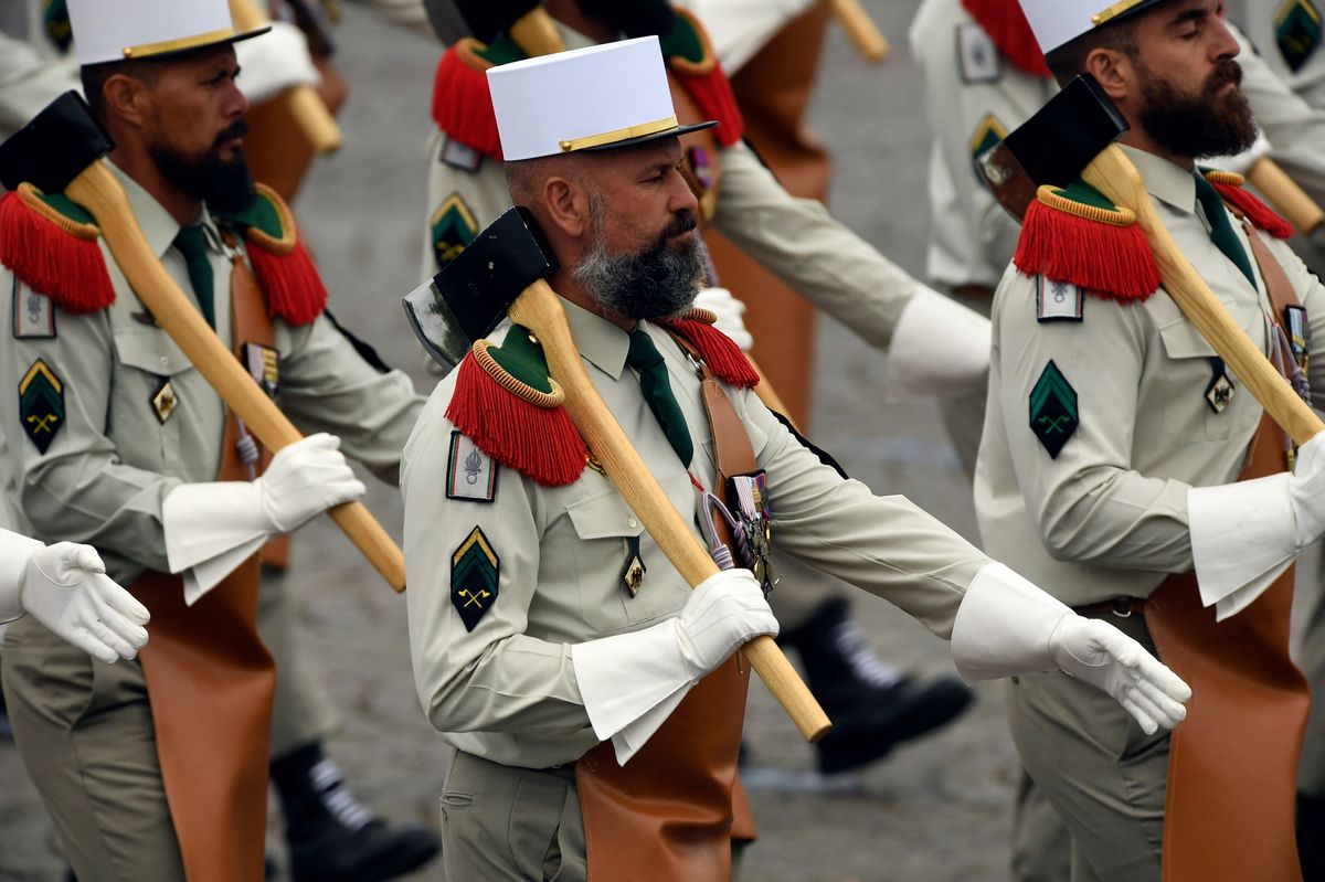 Environ 40 000 Suisses auraient servi dans la Légion étrangère depuis sa création en 1831 (ici, des «pionniers» lors d’un défilé du 14 Juillet sur les Champs-Élysées à Paris). 