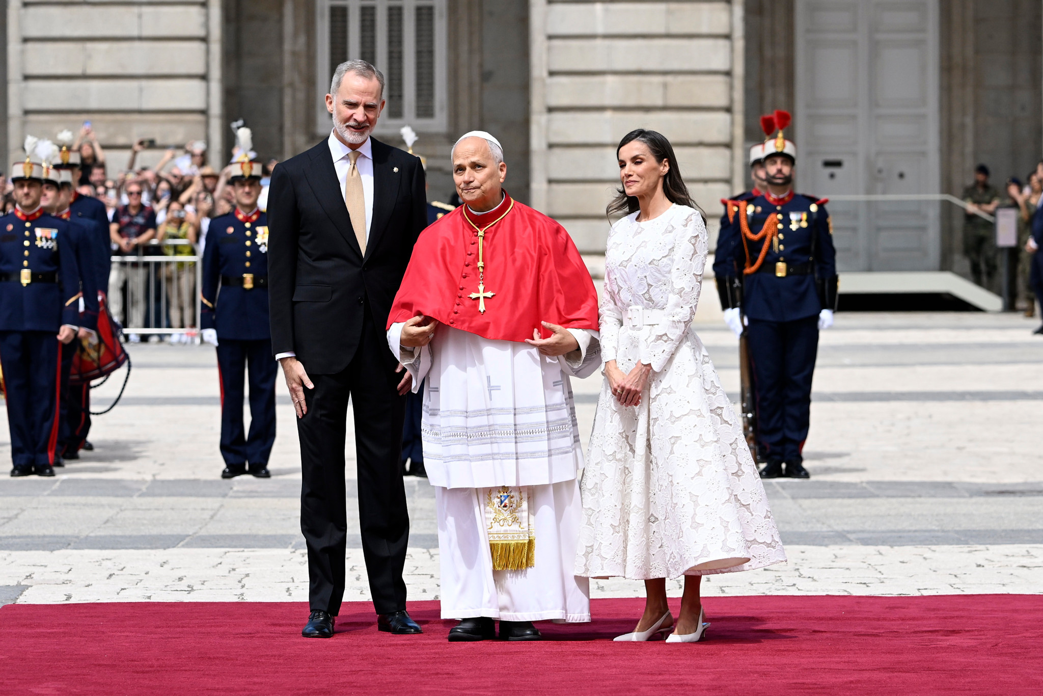 Von Königspaar empfangen: Diese Botschaft hat Papst Leo XIV. den Spanieren mitgegeben