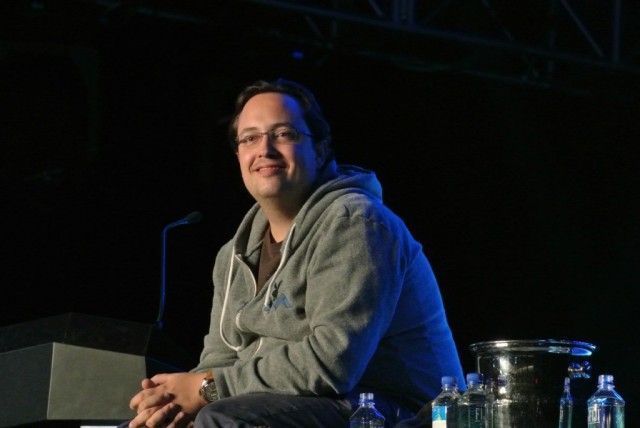 Le discret Fabian Thylmann, lors d'une de ses rares apparitions, en 2012 à Las Vegas.