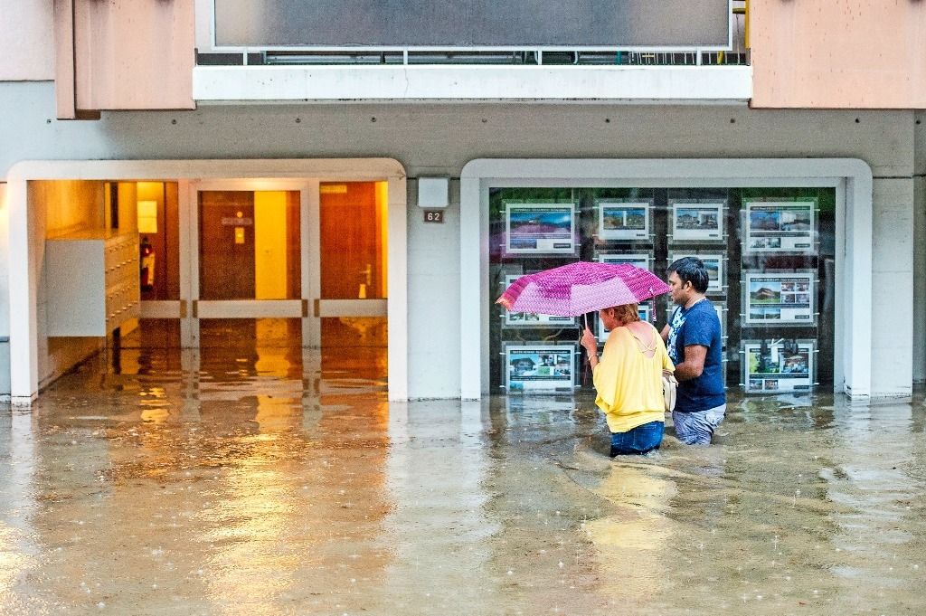 Les violents orages prennent les villes suisses par surprise